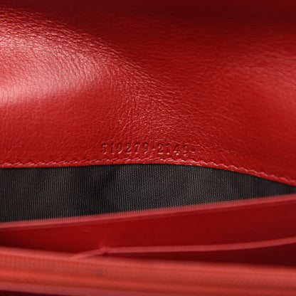 Gucci Calfskin Default Flap Wallet Cherry 7 of 12