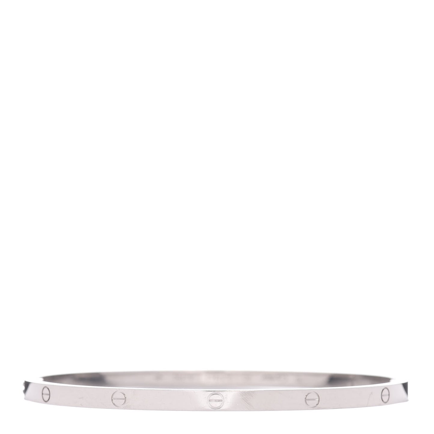 18K White Gold Small LOVE Bracelet 20