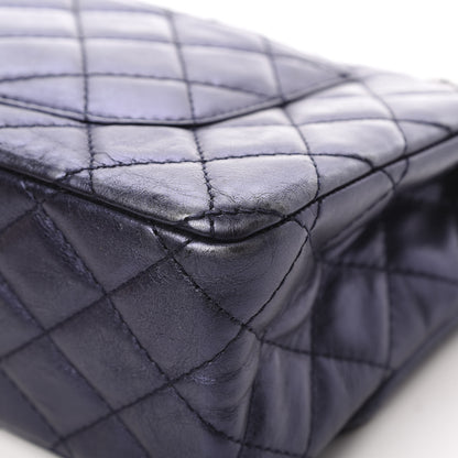 Chanel Metallic Calfskin Quilted 2.55 Reissue 226 Flap Marine Fonce 11 of 15