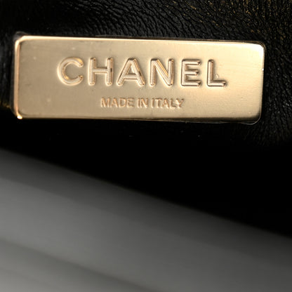 Chanel Shiny Lambskin Quilted 31 Shopping Bag Black 6 of 11