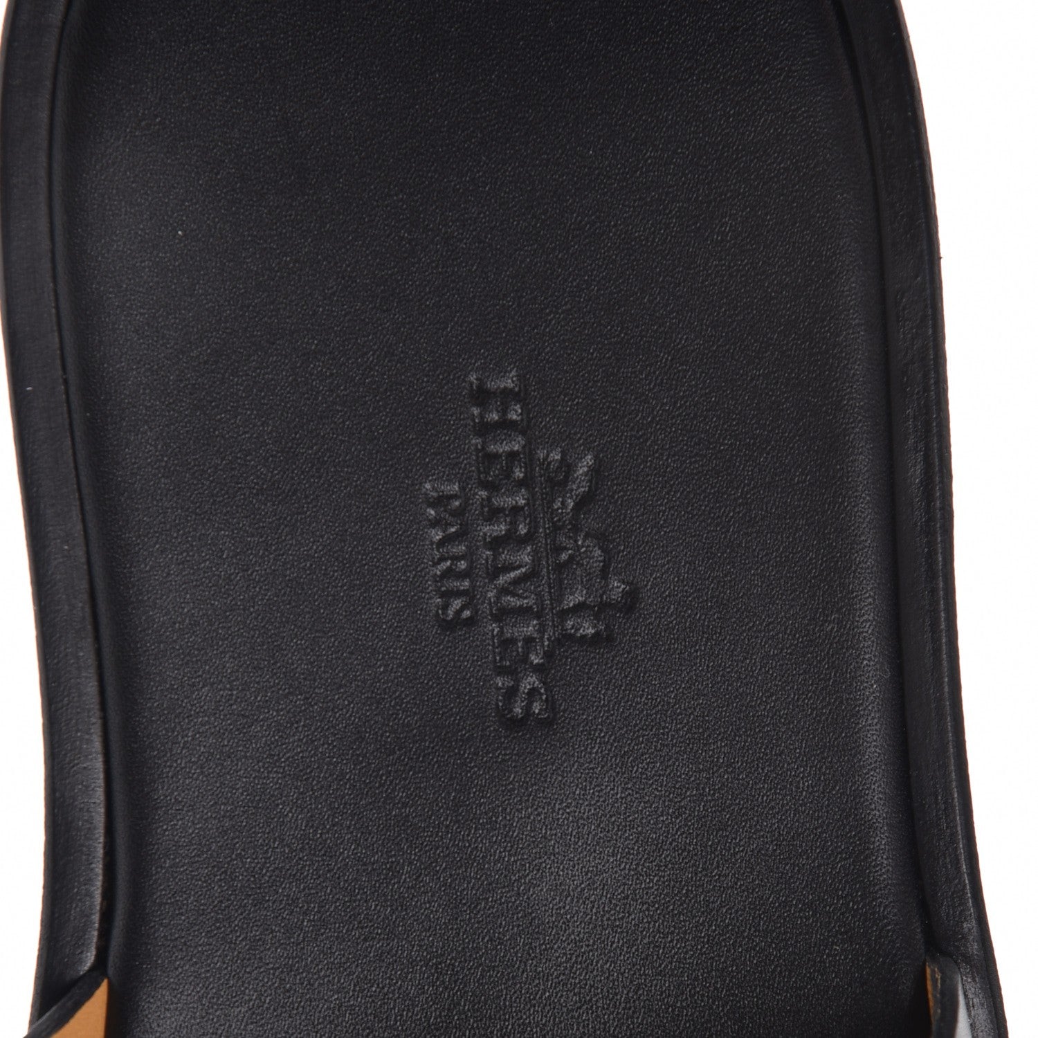 Hermes Calfskin Mens Izmir Sandals 42 Black 7 of 11