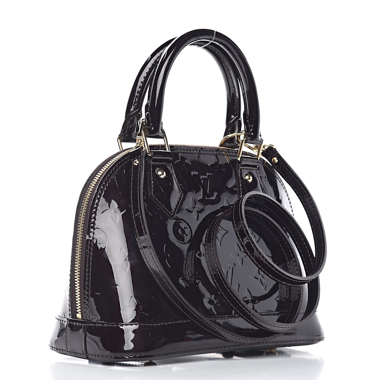 Louis Vuitton Vernis Alma BB Amarante 3 of 10
