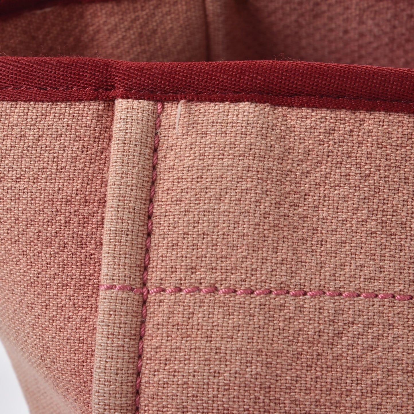 Canvas Large Deauville Tote Red