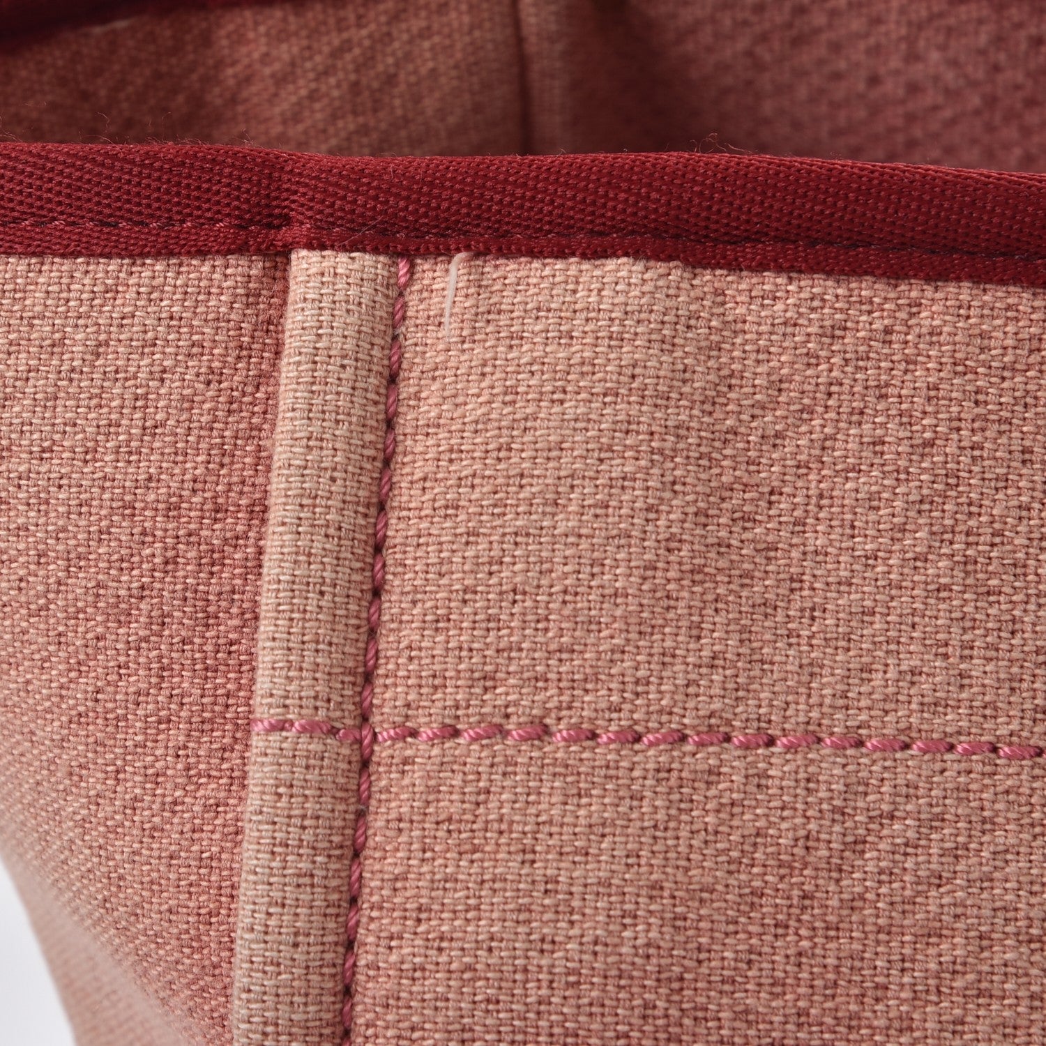 Chanel Canvas Large Deauville Tote Red 12 of 17