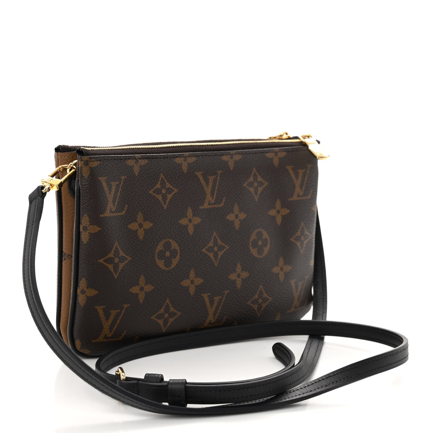 Reverse Monogram Giant Double Zip Pochette