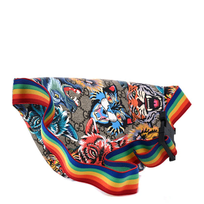 Gucci GG Supreme Monogram Angry Cat Print Childrens Belt Bag Multicolor 2 of 12