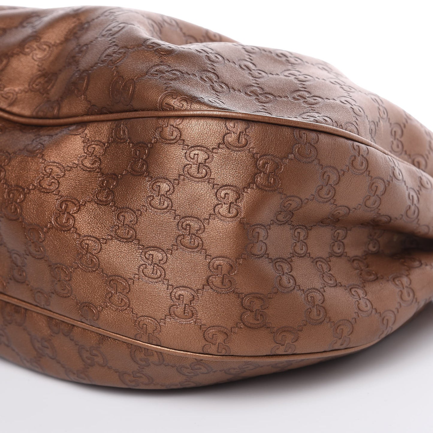 Guccissima Medium Sukey Hobo Bronze