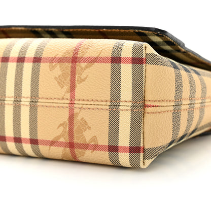 Burberry Haymarket Check Shoulder Bag Military Red 10 of 10