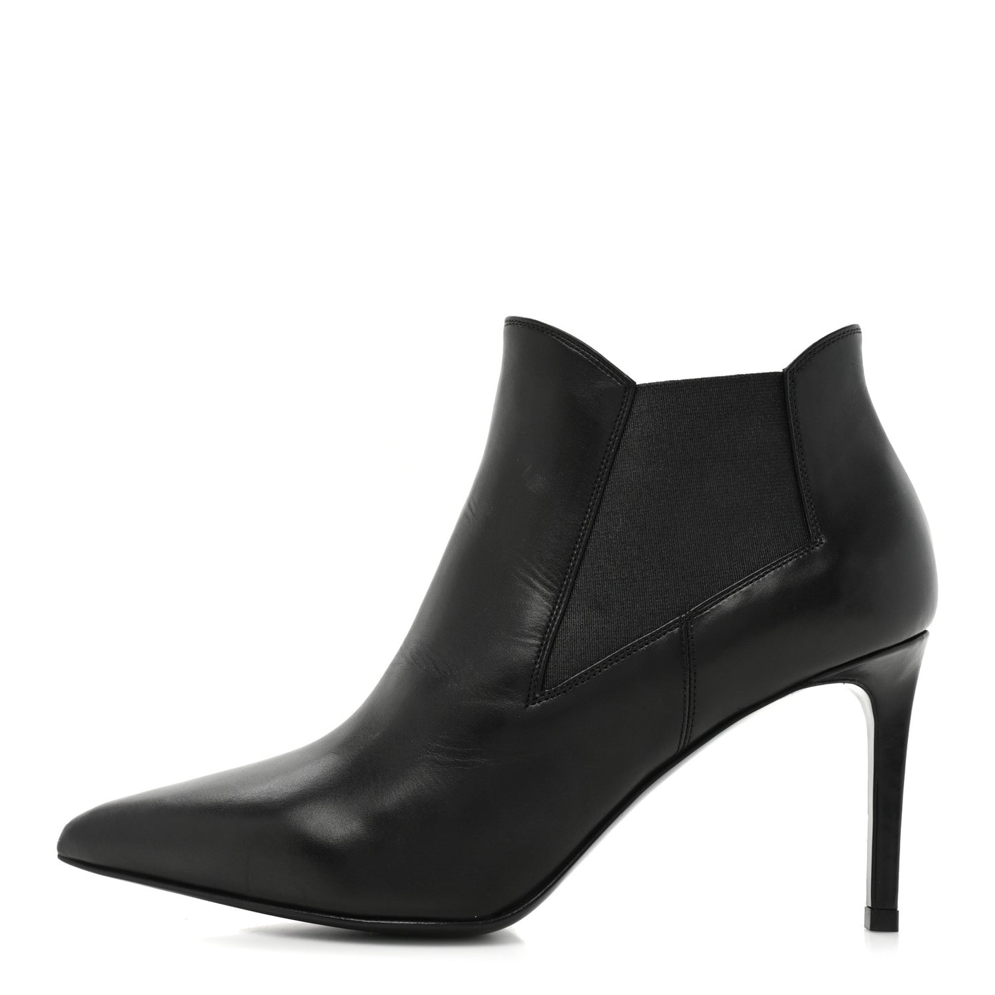 Calfskin Classic Paris Ela 80 Ankle Boots 39.5 Black