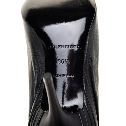 Balenciaga Lambskin Knife Pointed Pumps 36.5 Black 6 of 8
