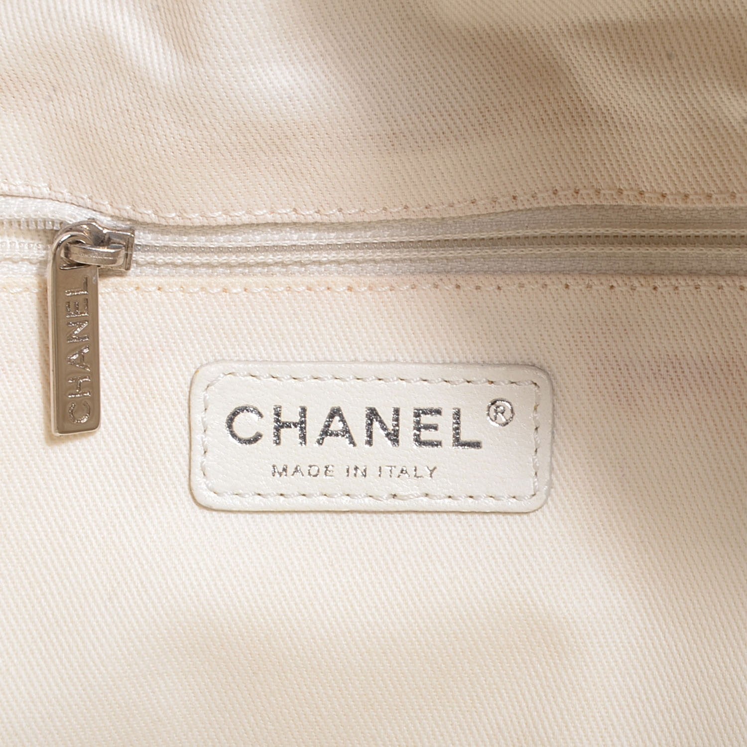 Chanel Washed Caviar Quilted Large Timeless Bowler White 7 of 7