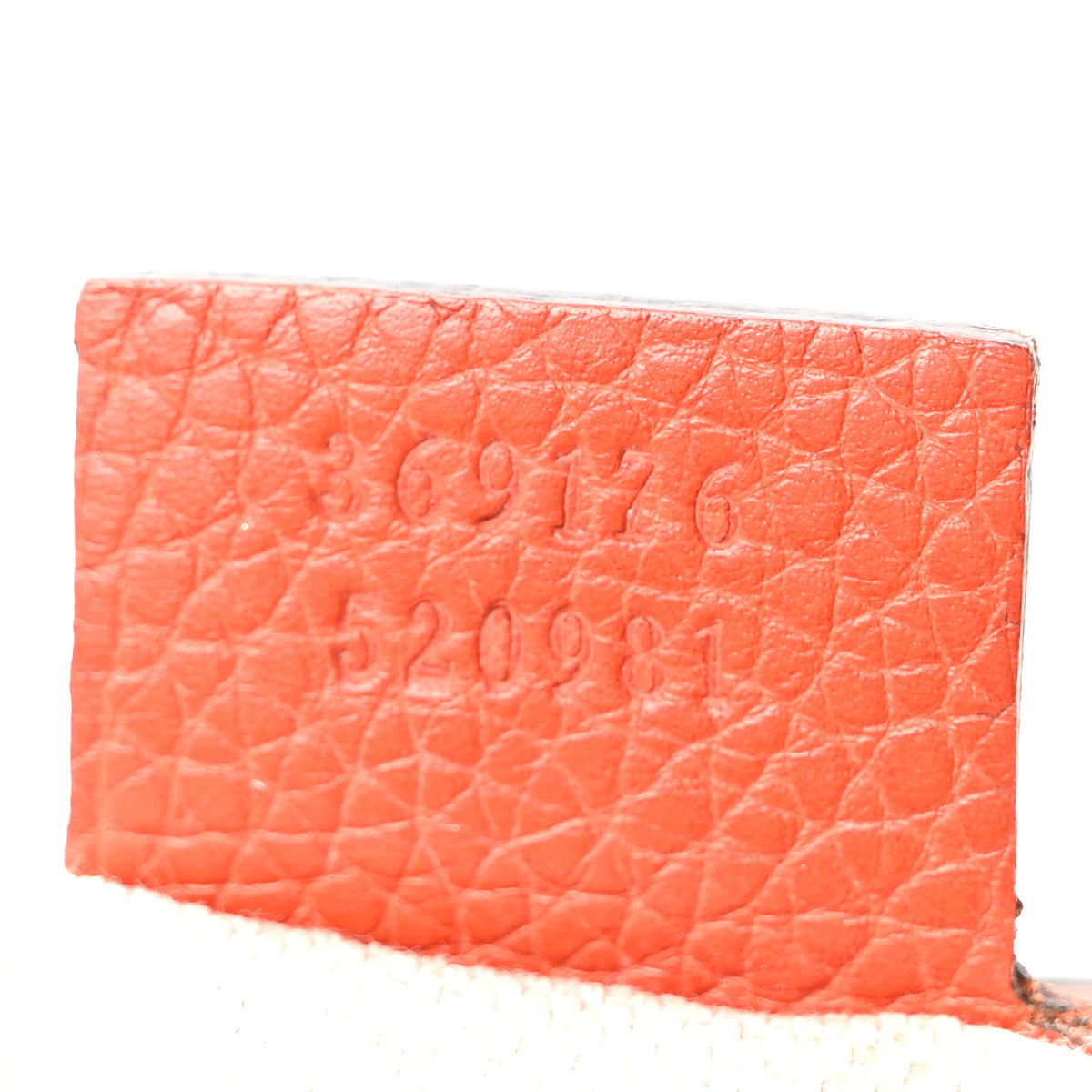 Pebbled Calfskin Small Soho Top Handle Bag Sun Orange