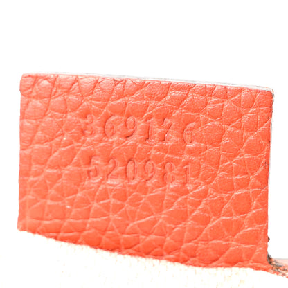 Gucci Pebbled Calfskin Small Soho Top Handle Bag Sun Orange 6 of 10