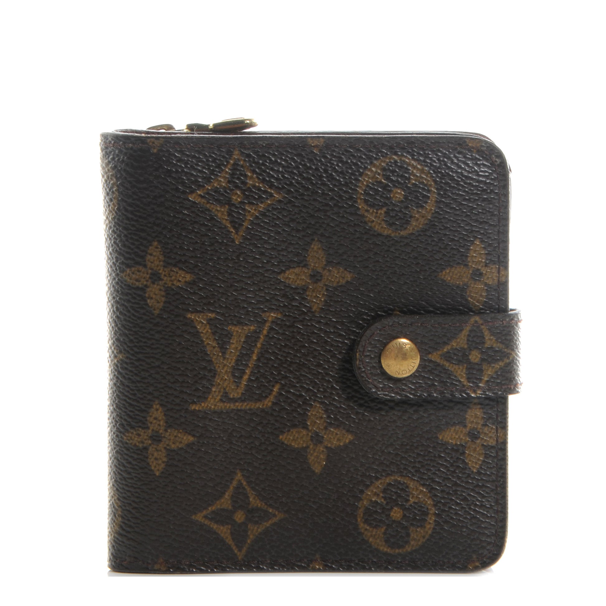 Louis Vuitton Monogram Compact Zippe Zipped Wallet 1 of 7