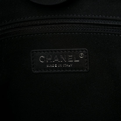 Chanel Lurex Boucle Small Deauville Tote Black 7 of 11