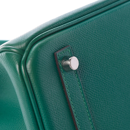 Hermes Epsom Birkin 30 Malachite 7 of 34
