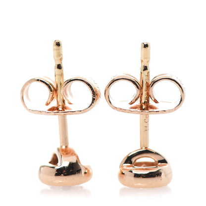 Tiffany 18K Rose Gold Diamond .20ctw Elsa Peretti Diamonds By The Yard Earrings 4 of 4