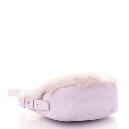 Burberry Shearling Small Knight Crossbody Bag Haze 4 of 9