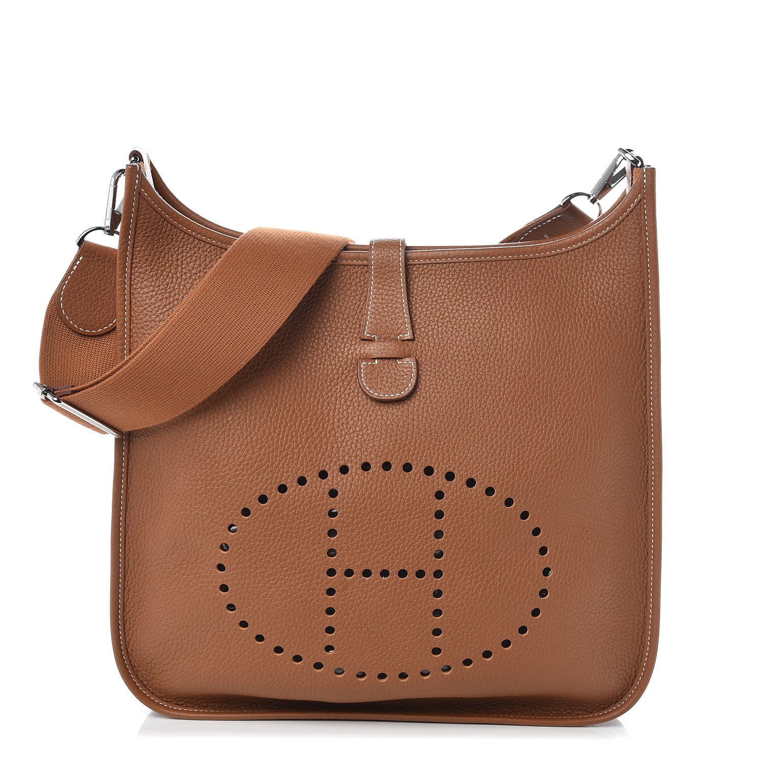 Hermes Taurillon Clemence Evelyne III GM Gold 1 of 10