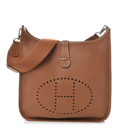 Hermes Taurillon Clemence Evelyne III GM Gold 1 of 10