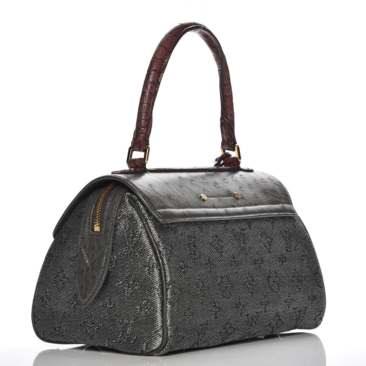 Louis Vuitton Monogram Ostrich Comedie Carrousel 3 of 8