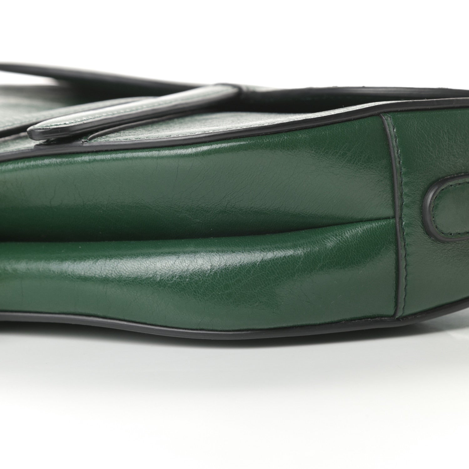 Christian Dior Calfskin Saddle Bag Green 10 of 12