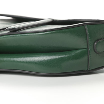 Christian Dior Calfskin Saddle Bag Green 10 of 12