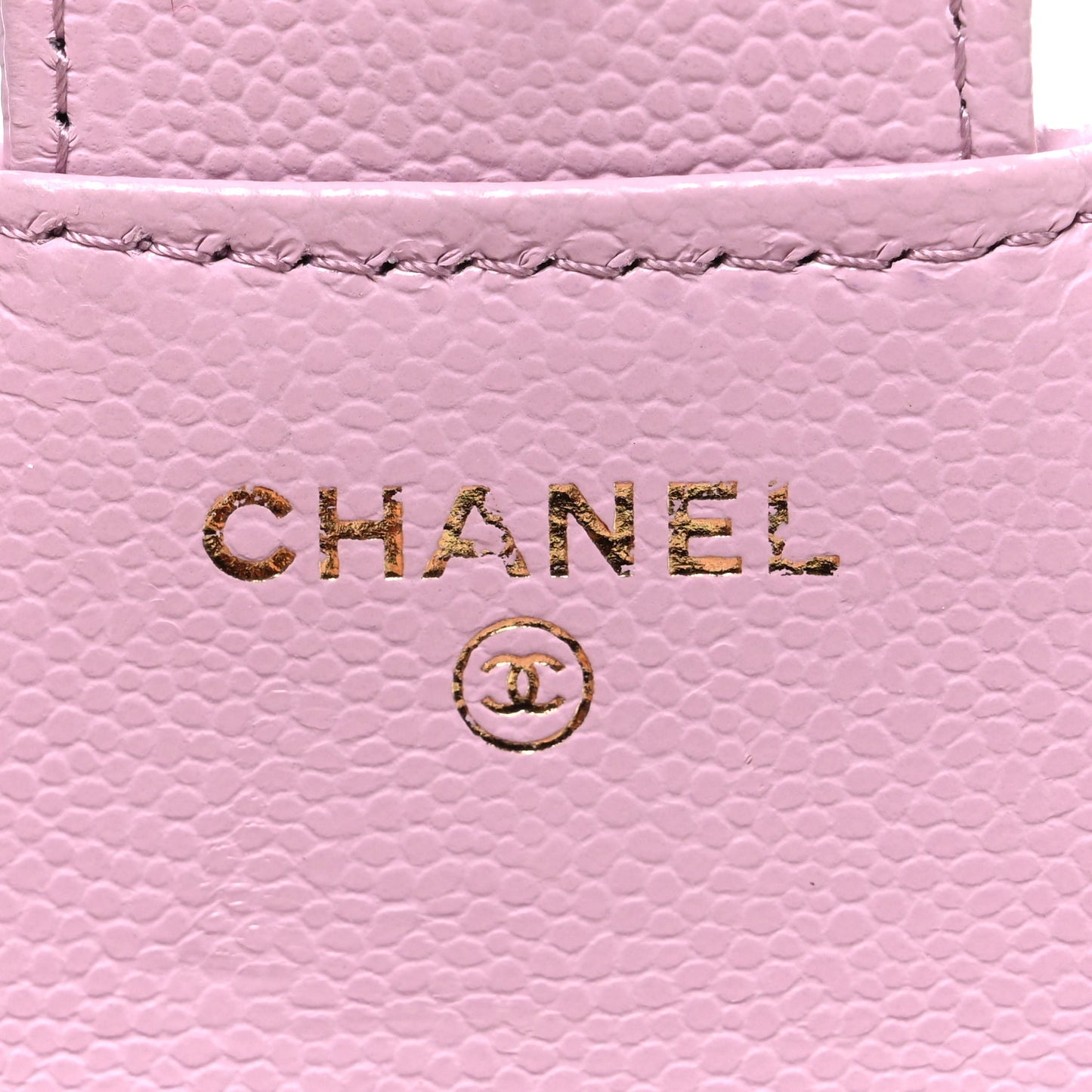 Caviar Quilted Compact Flap Wallet Light Pink