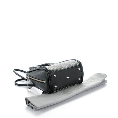 Alexander McQueen Calfskin Studded Mini Heroine Shoulder Bag Black 4 of 8