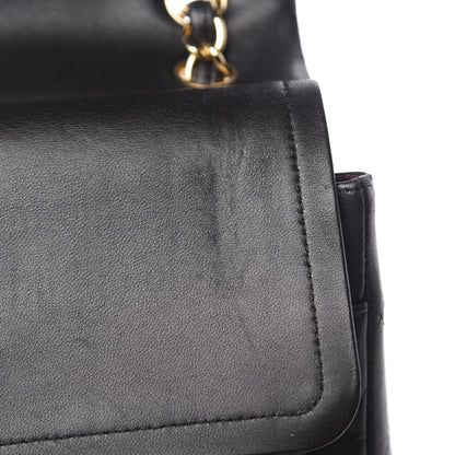 Chanel Lambskin Quilted Jumbo Double Flap Black 15 of 19
