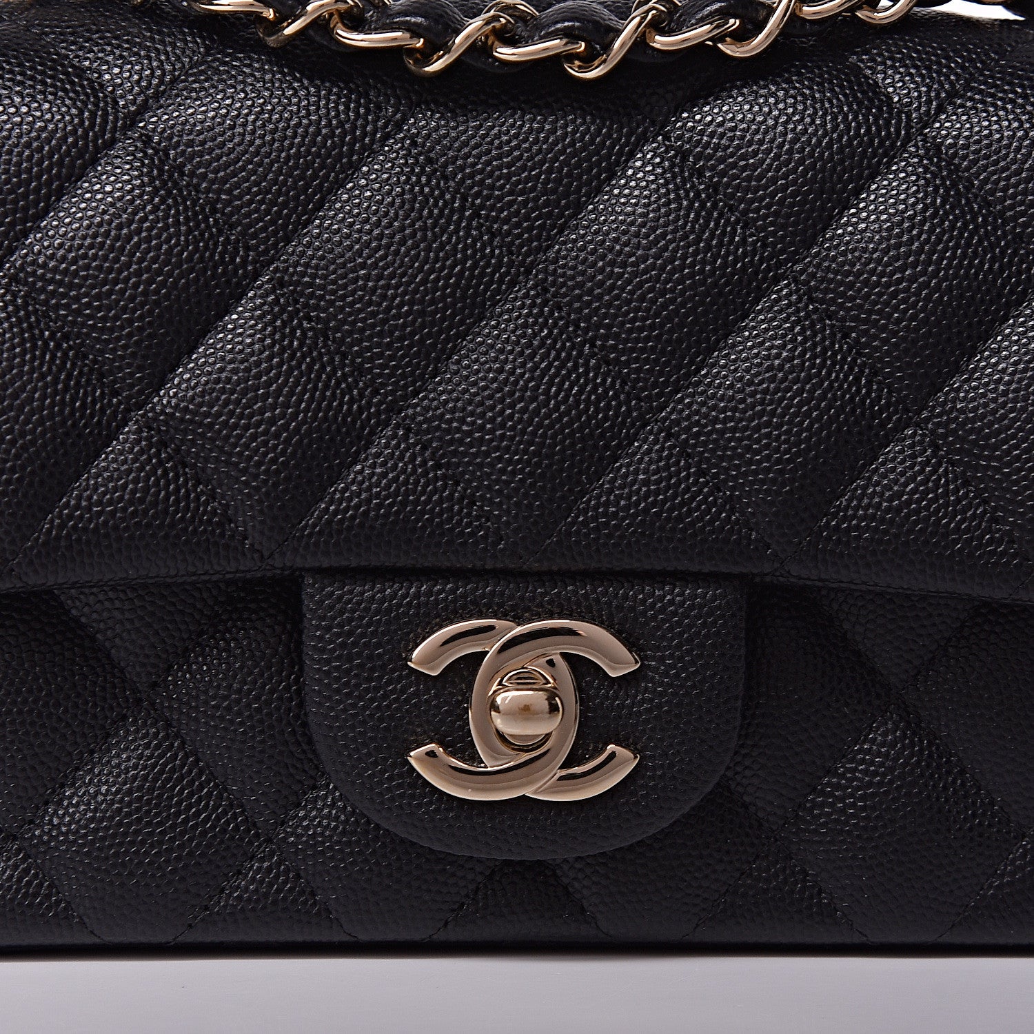 Chanel Caviar Quilted Mini Rectangular Flap Black 10 of 11