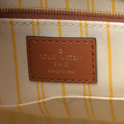Louis Vuitton Raffia Calfskin Monogram Giant Onthego MM Tan 6 of 10