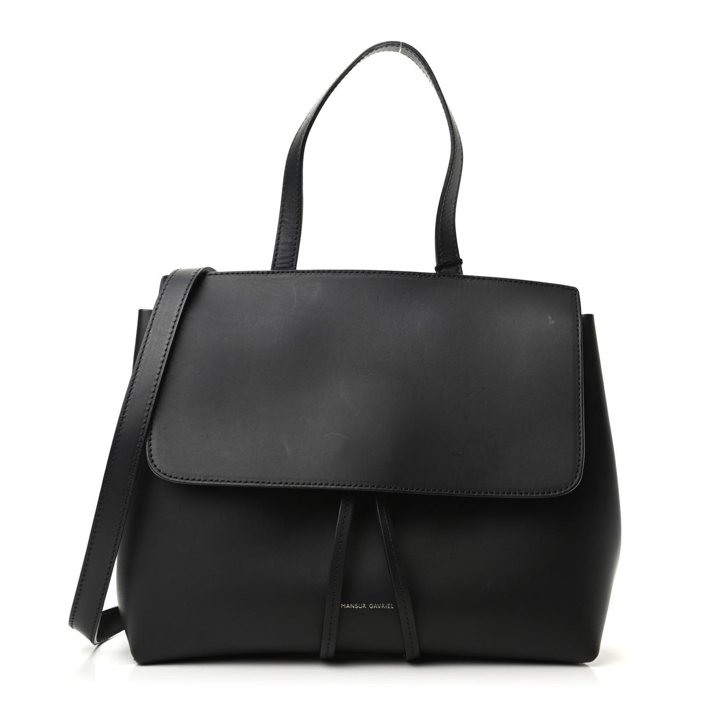 Calfskin Mini Lady Bag Black Flamma
