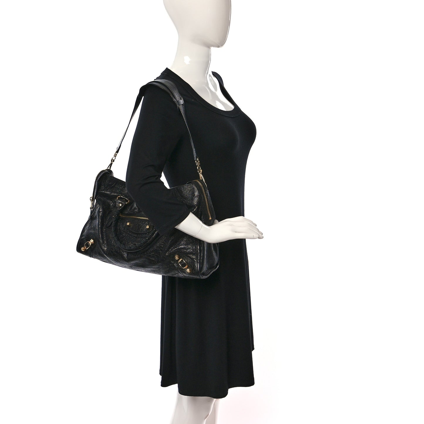 Agneau Giant 12 Gold Hardware City Black