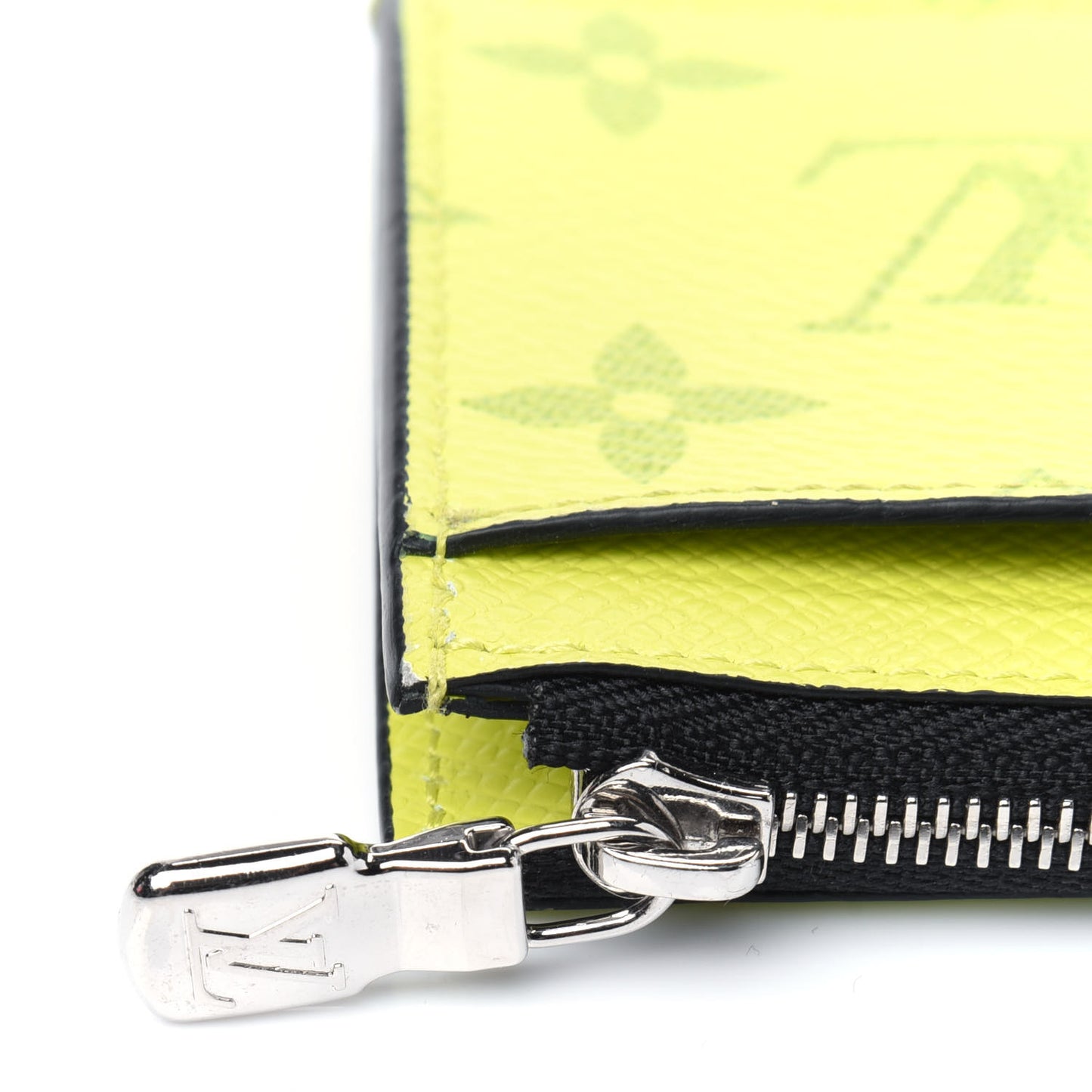 Monogram Taiga Coin Card Holder Yellow