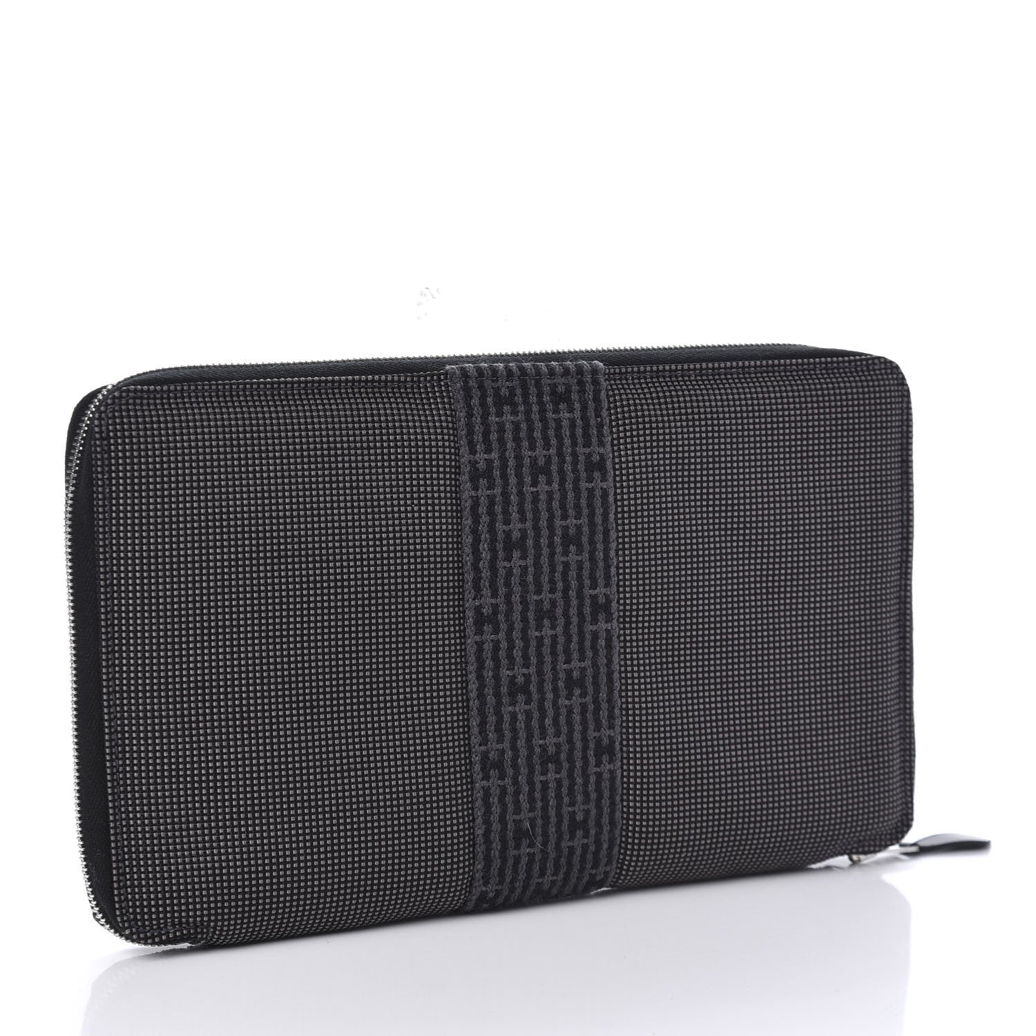 Hermes Canvas Herline Wallet Grey 3 of 9