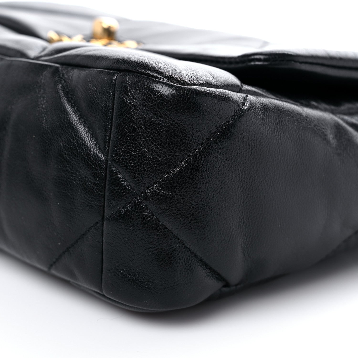 Chanel Goatskin Quilted Medium Chanel 19 Flap Black 9 of 11