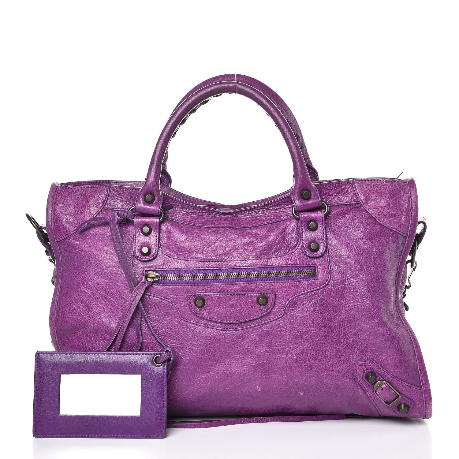 Balenciaga Agneau Classic Hardware City Ultraviolet 1 of 12