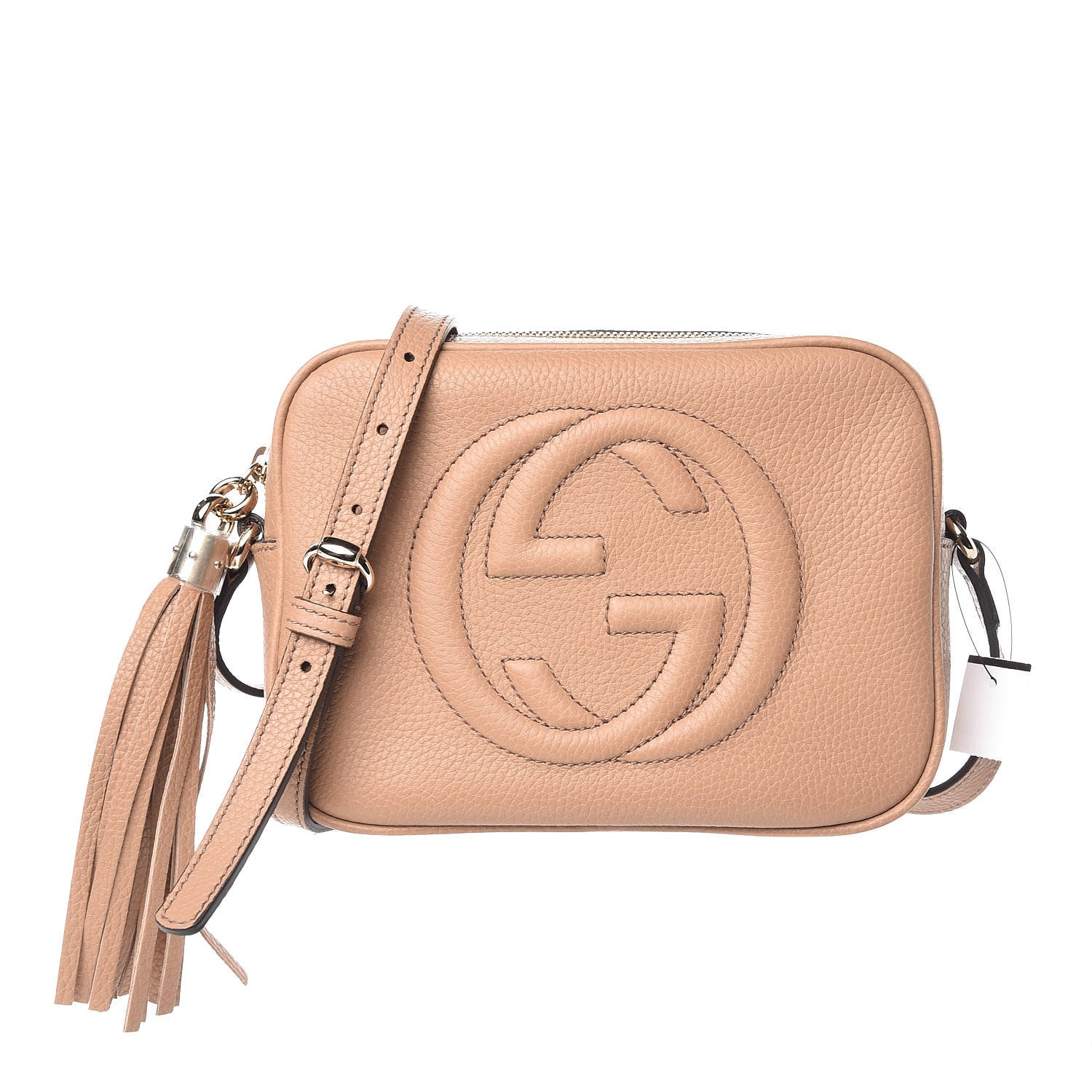 Gucci Pebbled Calfskin Small Soho Disco Bag Rose Beige 1 of 11