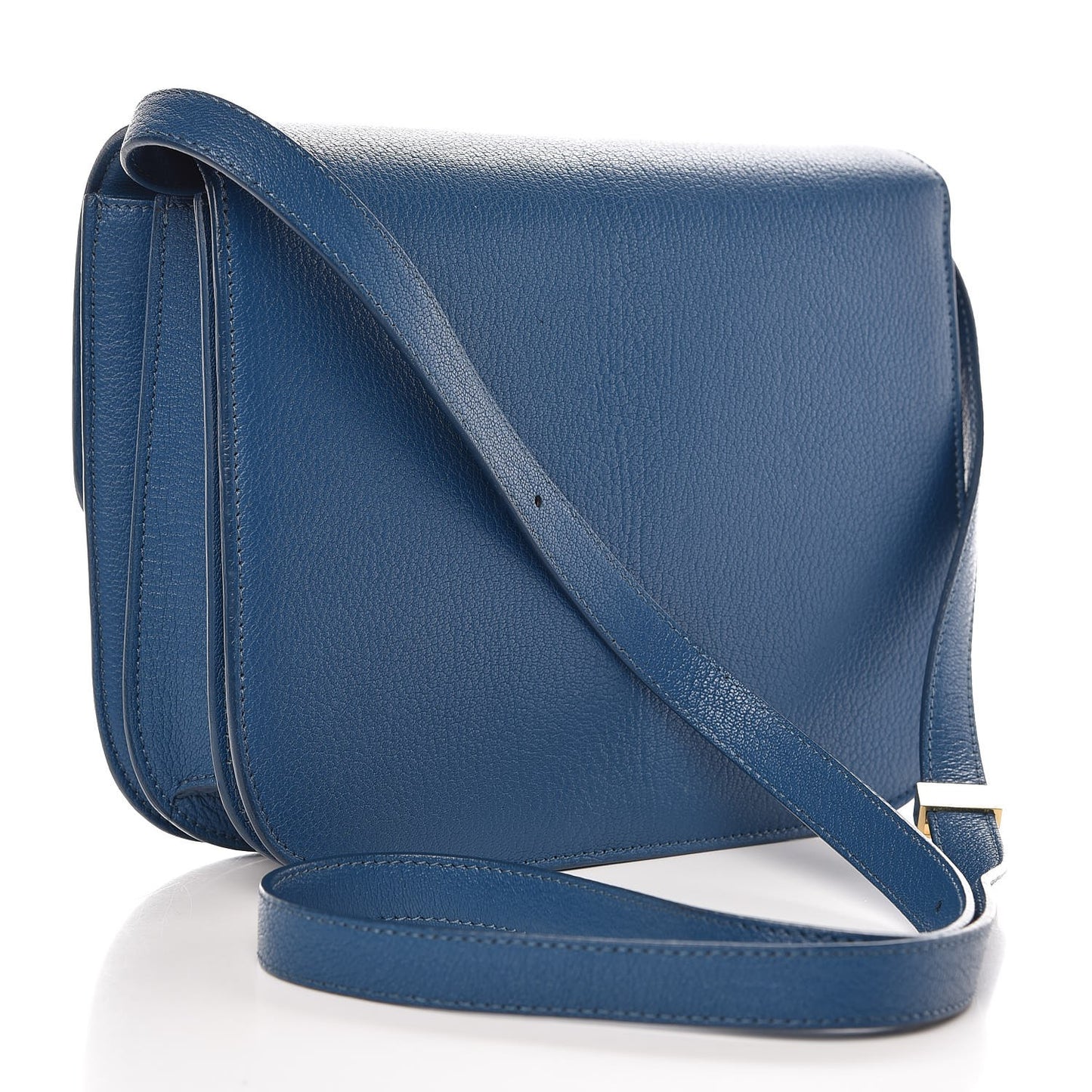 Goatskin Medium Classic Box Flap Bag Deepsea