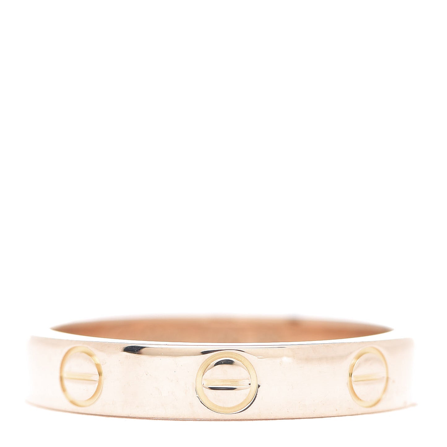 18K Pink Gold 3.5mm LOVE Wedding Band Ring 53 6.25