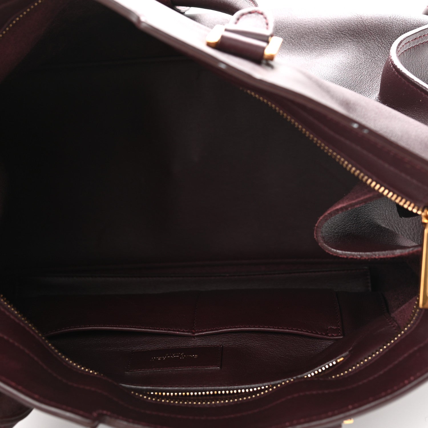 Saint Laurent Calfskin Medium Classic Y Cabas Bordeaux 5 of 11