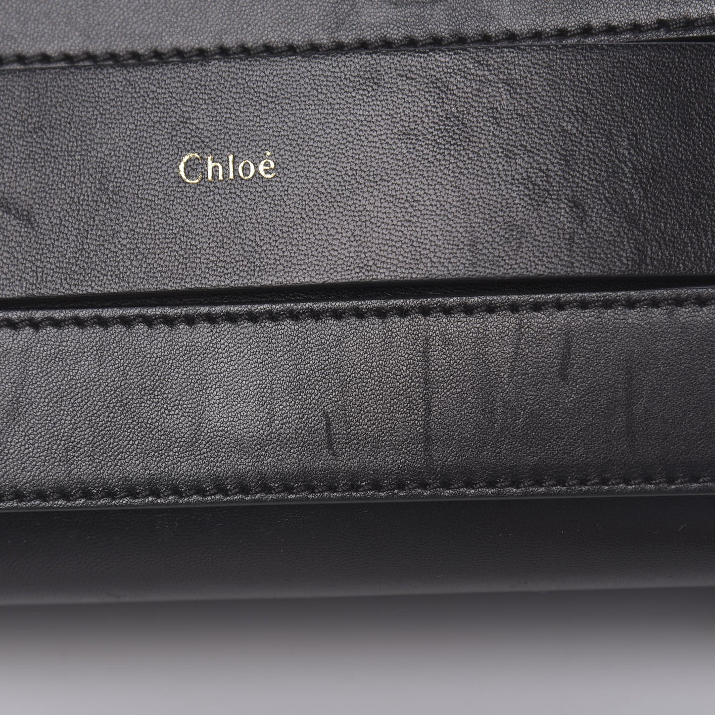 Lambskin Medium Elle Chain Clutch Black