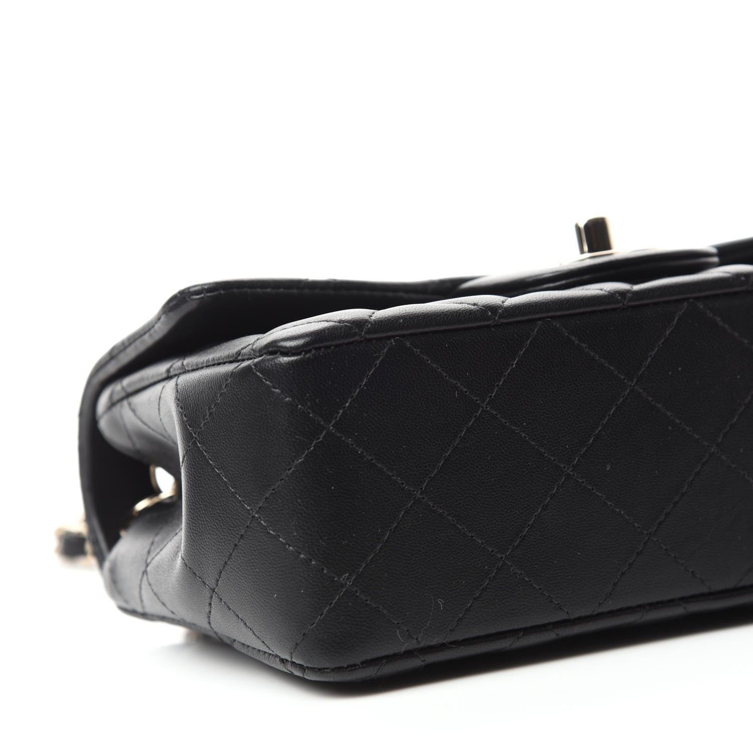 Chanel Lambskin Quilted Mini Rectangular Flap Black 6 of 11