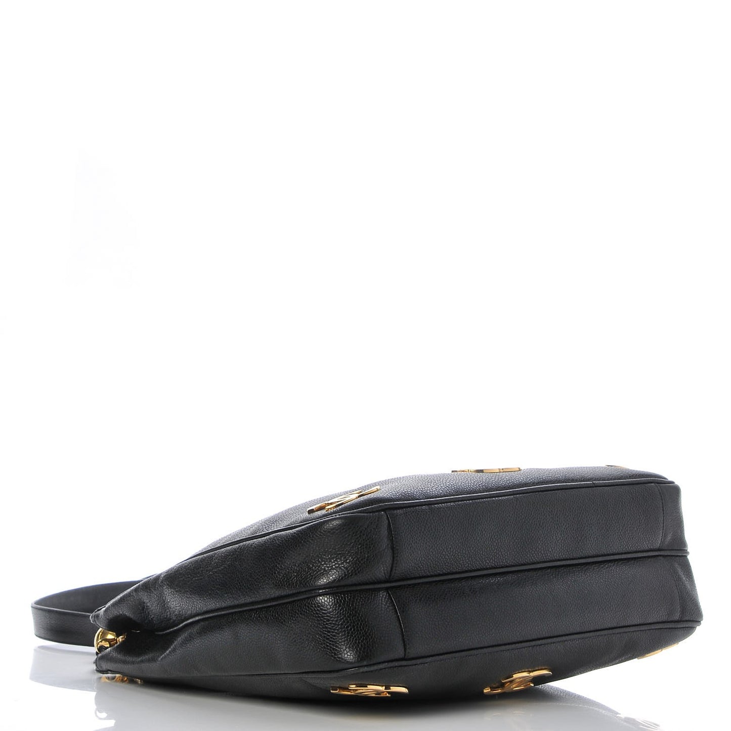 Caviar CC Shoulder Bag Black