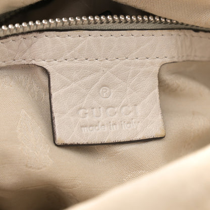 Gucci Monogram Bamboo Bar Tassel Shoulder Bag White 6 of 16