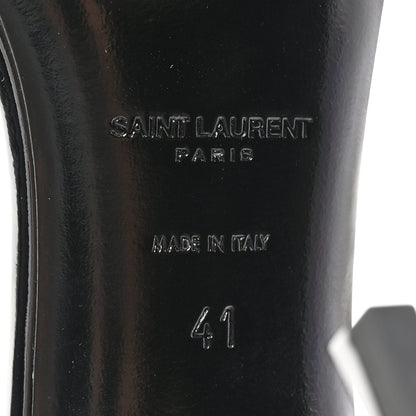 Saint Laurent Patent Calfskin Opyum 85 Sandals 41 Black 6 of 11