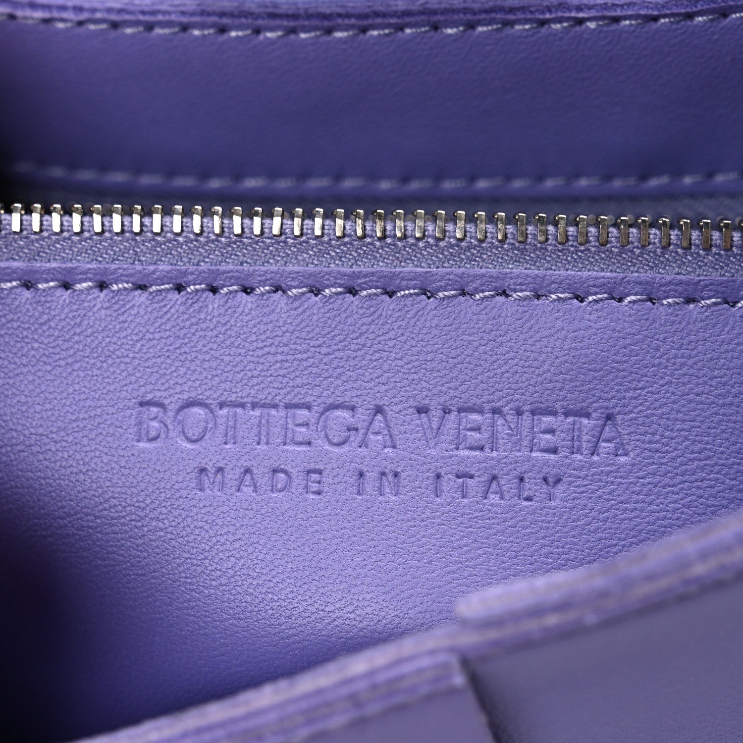 Bottega Veneta Lambskin Maxi Intreccio Cassette Crossbody Bag Wisteria 6 of 11