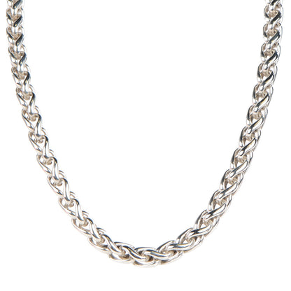 David Yurman Sterling Silver 14K Yellow Gold 8mm Large Wheat Chain Necklace 1 of 4