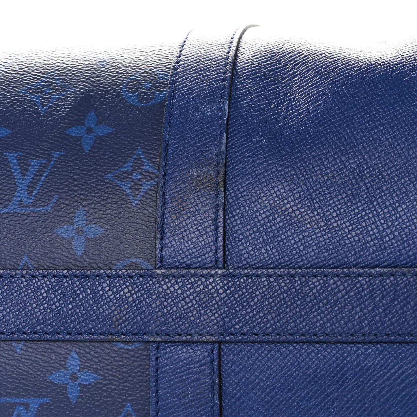 Taiga Monogram Eclipse Keepall Bandouliere 50 Pacific Blue